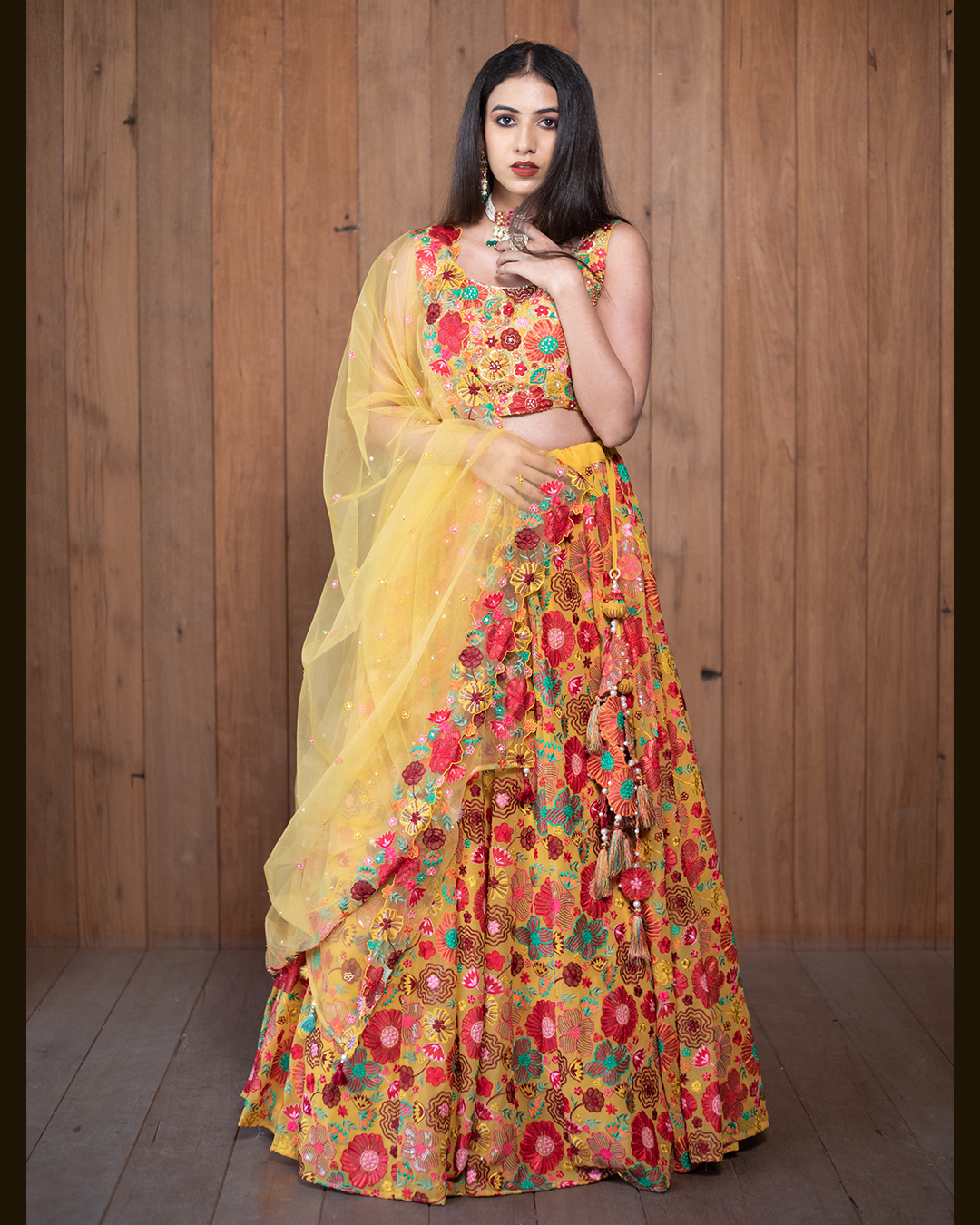 Yellow Lehenga Choli - Buy Luxury Yellow Lehenga Online - Indya Luxe